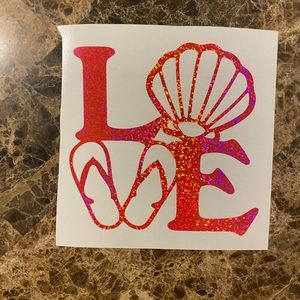 Beach 🏝 Love decal